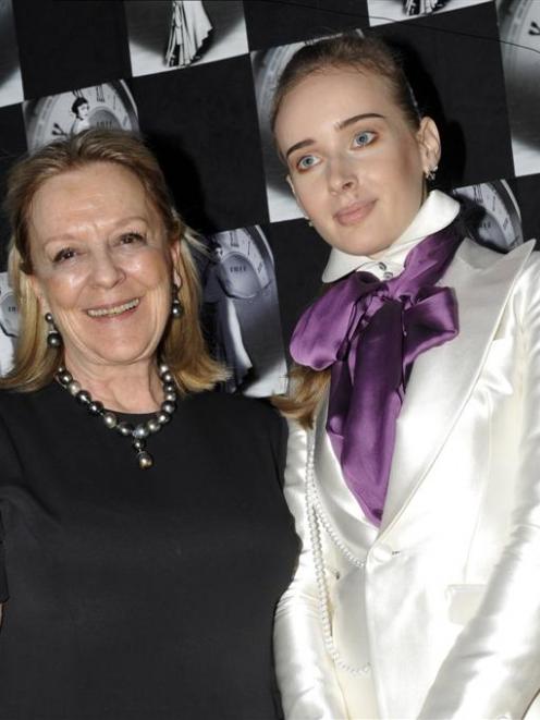 Irfe brand owner Xenia Sphiris, of Russia, left, and Belarus fashion designer Olga Sorokina hope...