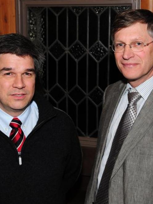 Dr Michael Schultz (left) and Prof Andre van Rij, recipients of Research Development Investment...