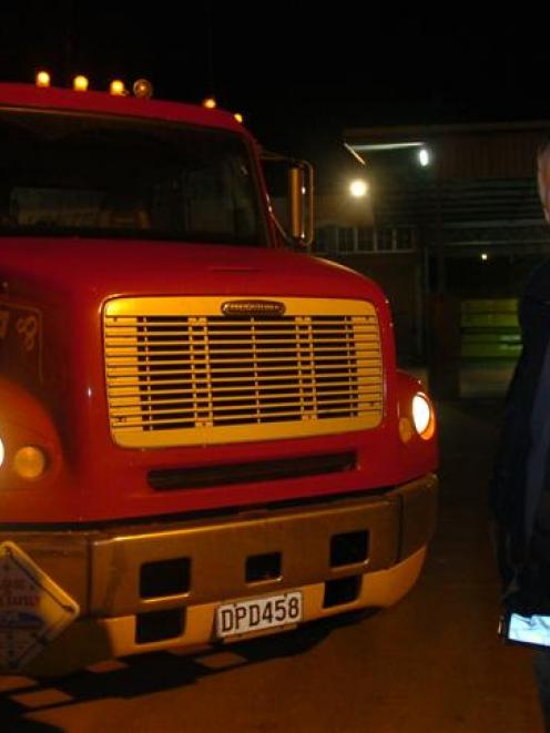 Dunedin transport operator Peter Sutherland said yesterday more than 40 trucks could converge on...