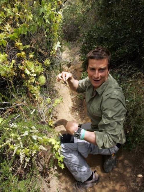 Man vs. Wild host Bear Grylls. Photo from The Los Angeles Times.