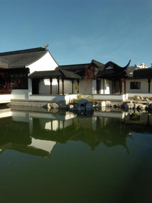 The newly-opened Chinese garden in Dunedin proved a tranquil spot yesterday, when it opened to...