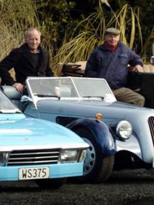 The retired Bennett brothers helped each other building this trio of vehicles. Photo by Gerard O...