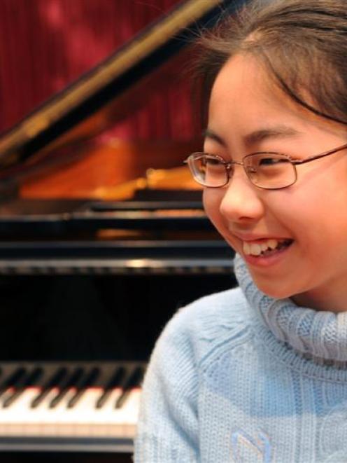Gifted young Dunedin pianist Modi Deng is already playing concertos and sonatas. Photo by Stephen...