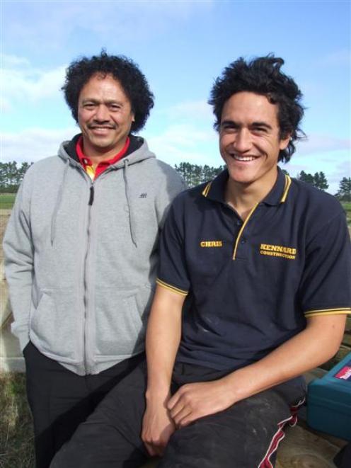 Chris Talanoa (right) will next week join his father Sammy as a player who has represented North...