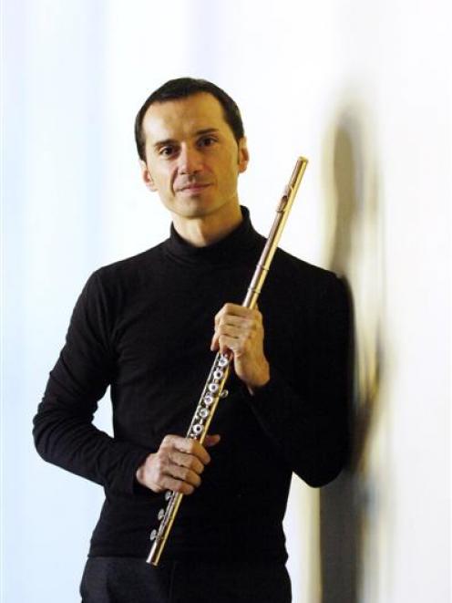 Flautist Luca Manghi. Photo by Gerard O'Brien.