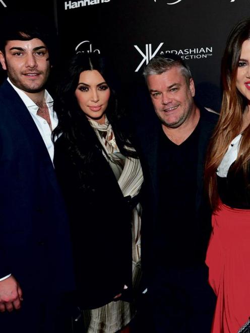 (From left) Hannahs buyer Dallas Robertson, Kim Kardashian, Hannahs chief executive David Gordon...