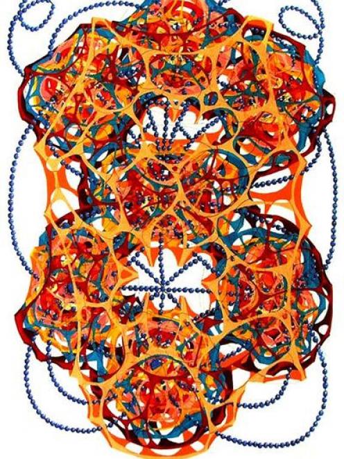 <i>3D aboriginal painting model no. 5</i>, by Rohan Wealleans.