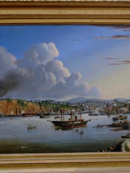 <i>Port Chalmers from Boiler Point</i>, by David Ogilvie Robertson.