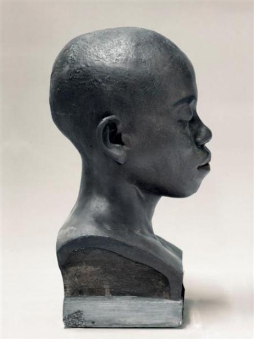 <i>Portrait of a Life-cast of Koe (right profile, painted),</i> Timor (2010) by Fiona Pardington,...