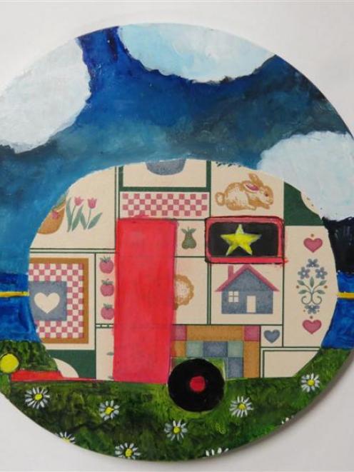 <i>Summer is a wallpaper caravan II</i>, by Pamela Brown