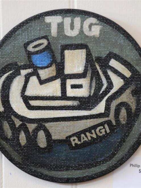 <i>Tug on Otago Harbour</i>, by Philip Maxwell