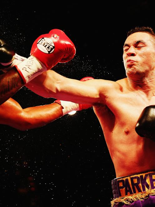 Joseph Parker knocks out Irineu Beato Costa Junior during the Fight for Life at Claudelands Event...