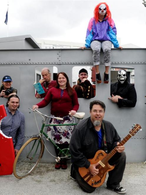 Local recipients of Dunedin Fringe Festival grants (clockwise, from front left) Andrew Scott (...