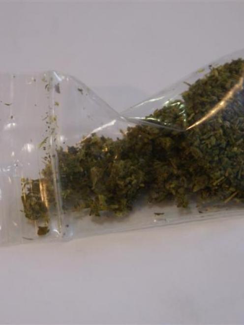 A bag of synthetic cannabis product. Photo by Rachael Comer.