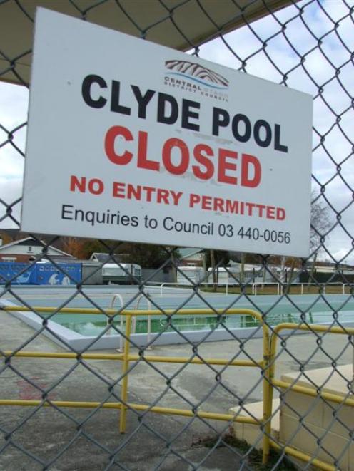 A decision on the fate of the Clyde pool will be made before the 2011 season. It will remain...