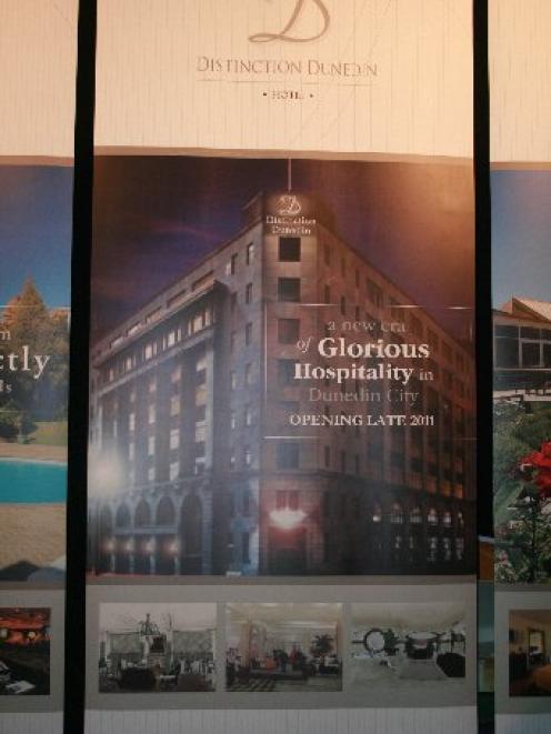 A Distinction Dunedin display featuring the former chief post office. Photo supplied.