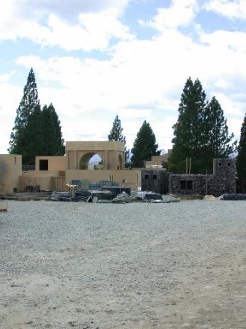 A film set, recreating a Galilee fishing village at Falstone Reserve, on the shore of Lake...