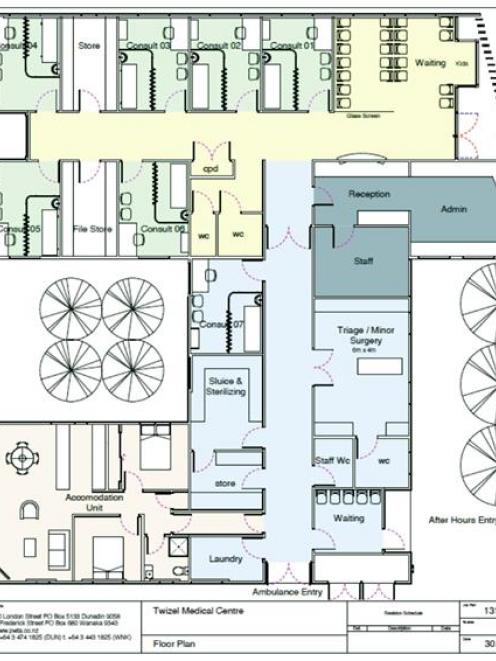 A floor plan of the  centre. Image supplied.