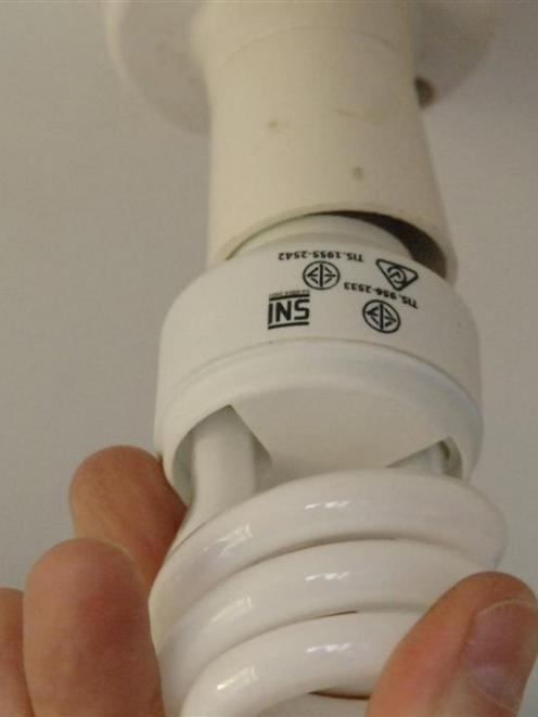 A fluorescent bulb. Photo by Linda Robertson.