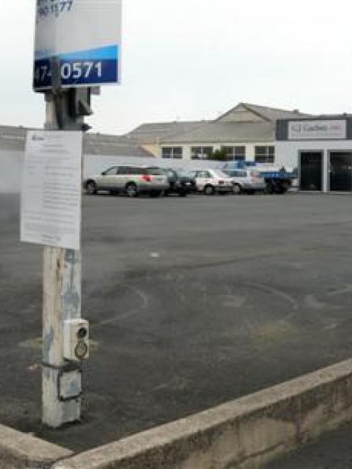 A former South Dunedin car-sales yard, on the corner of Andersons Bay Rd and Strathallan St,...