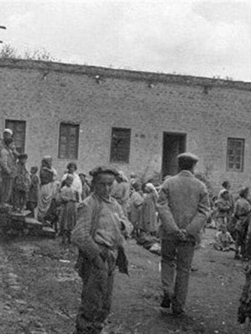 A government feeding station in Yerevan is seen in this undated handout photo taken by John Elder...