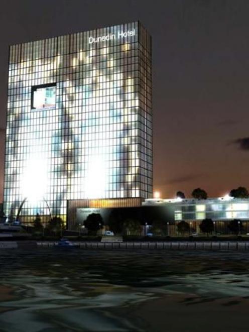A graphic of the proposed Waterfront Hotel. Photo supplied.
