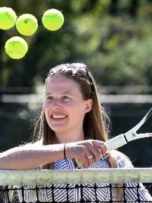 A lot of balls in the air . . . New Tennis Otago operations manager Joyce Andrew has big plans...