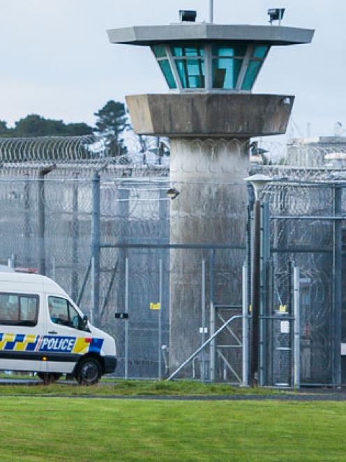 A police van takes Phillip Smith to Auckland Prison this morning. Photo: NZ Herald