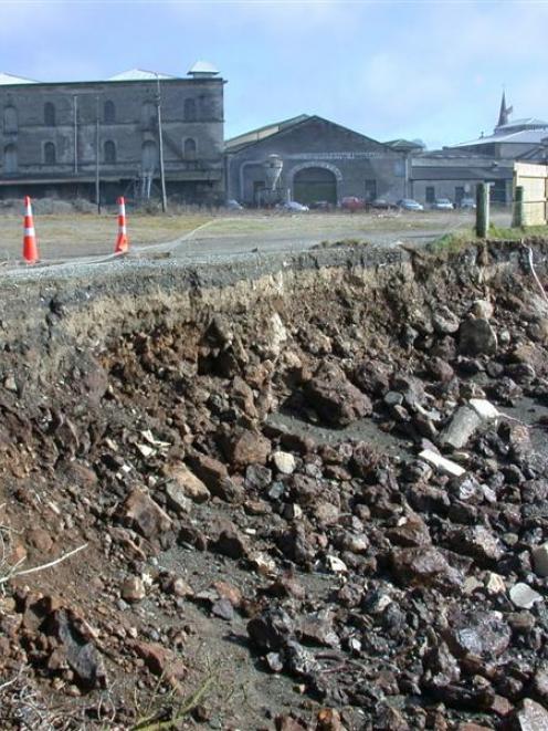 A portion of the new fence at the Oamaru Creek penguin reserve has been removed as the sea...
