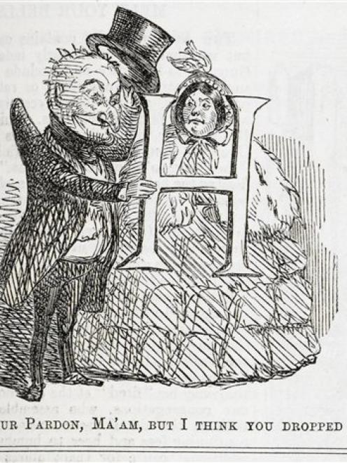 A Punch cartoon dating from October 1855. looks at the British pre-occupation with H-dropping as...