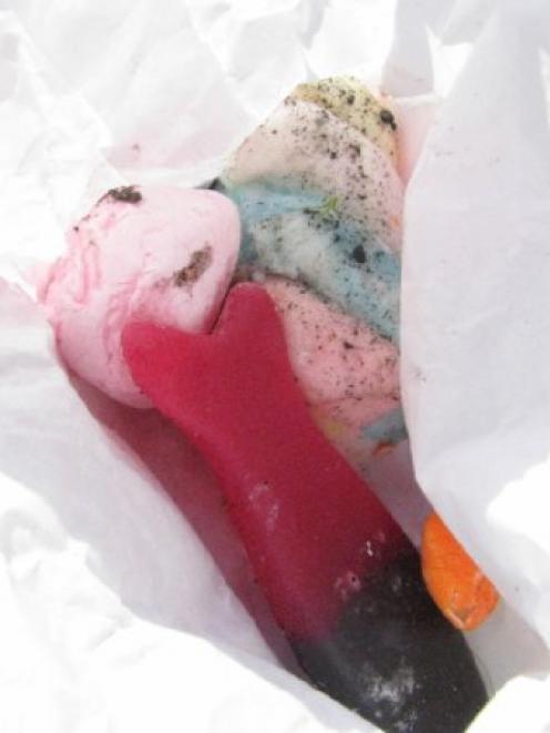 A re-constituted dollar-mixture. Photo by Anna Chinn.