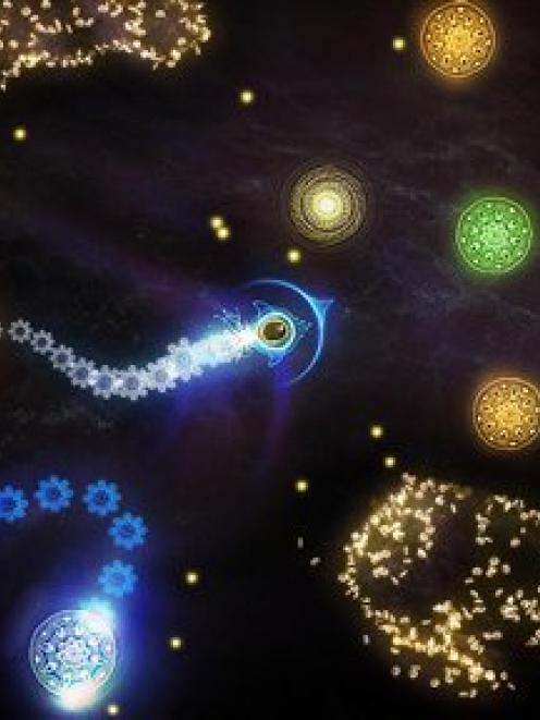 A screenshot from the meditation game "Deepak Chopra's Leela".