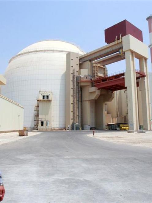 A security official in front of Bushehr main nuclear reactor, 1200 km south of Tehran REUTERS...