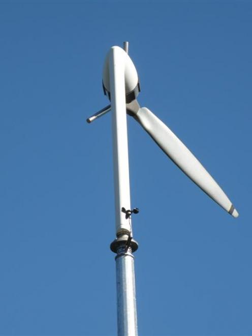 A single-blade wind turbine. Photo supplied.