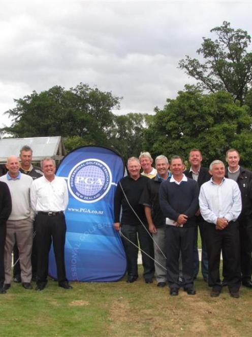 A star-studded line-up of professional golfers takes part in a function at the Millbrook resort...