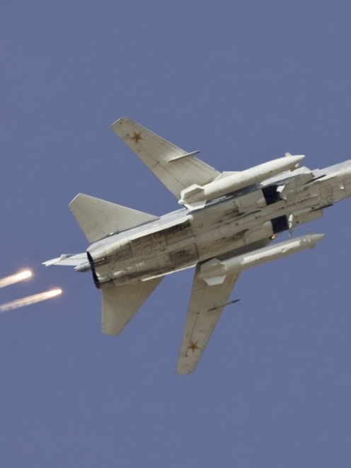 A Sukhoi Su-24 jet fighter. Photo by Reuters