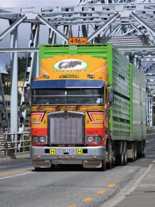 A truck crosses the Alexandra Bridge, which  will be strengthened  to allow heavier vehicles to...