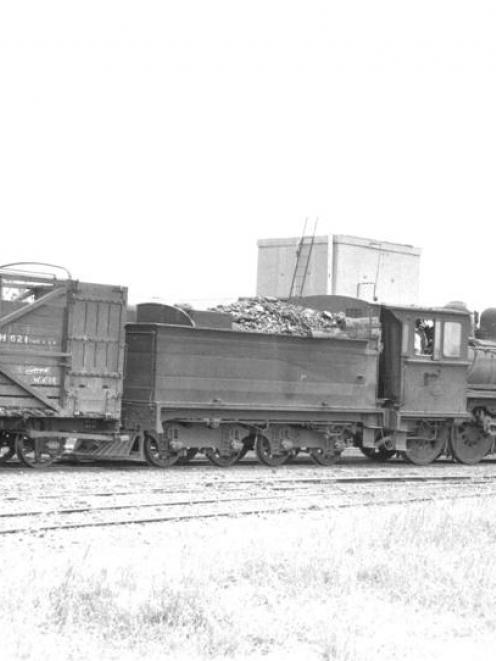 A Uc-class loco of 1900, fitted with a U-class tender, modified for shunting, photographed at...
