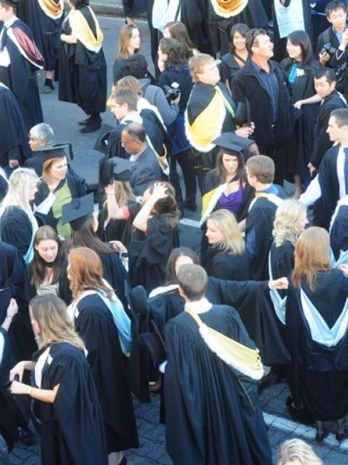 A University of Otago graduands parade. Photo by Craig Baxter.