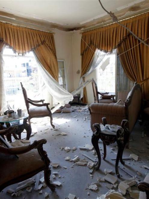A view of a damaged house in the El Amreeyeh neighbourhood of Aleppo. REUTERS/Zain Karam