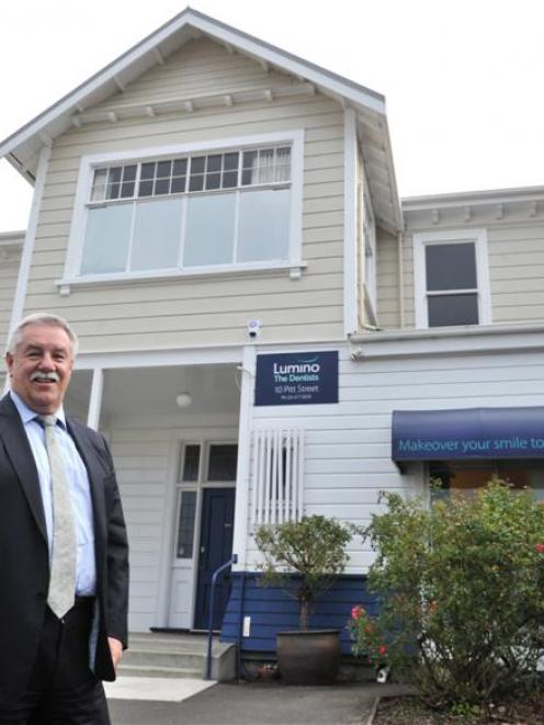 Abano Healthcare managing director Alan Clarke, of Auckland, outside Lumino the Dentist in Pitt...