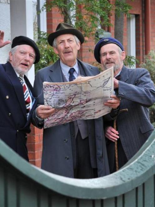 Actors (from left) Peter Hayden (Gustave), Geoffrey Heath (Phillippe) and Simon O'Connor (Henri)...