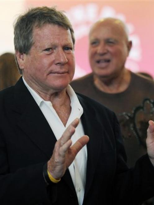 Actress Farrah Fawcett's longtime companion Ryan O'Neal arrives for the world premiere screening...