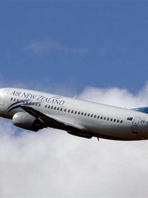 Air New Zealand's shares jump 5.6% on good profit forecasts. Photo by Peter McIntosh.