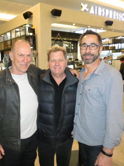 Airspresso Cafe co-owner Jim Hickey (left) with kitchen designer Nils Danielsen (centre), and...