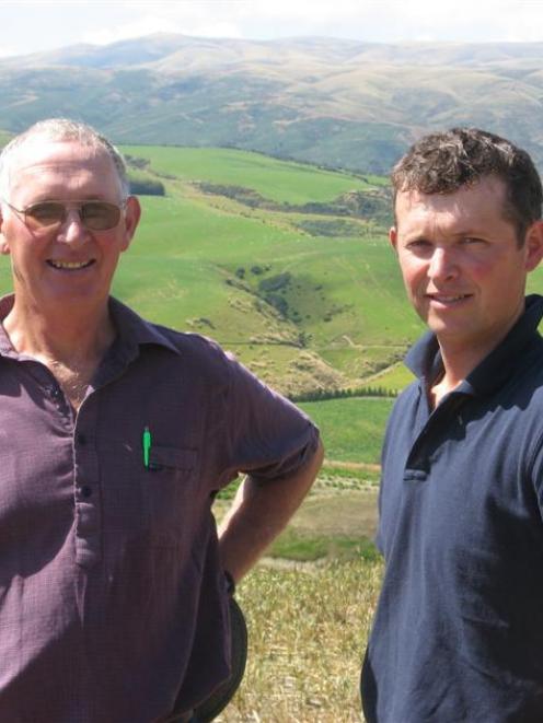 Alan and Ross Garden from Auchterless Station, Millers Flat, are wary about selling carbon...