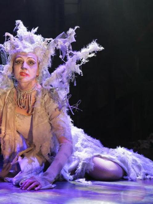 Alethea Chittenden stars as Grizabella in the Dunedin Operatic staging of Cats. Photo by Linda...