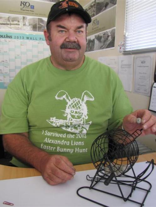 Alexandra Lions Easter Bunny Hunt convener Dave Ramsay readies the numbers ahead of the Friday...