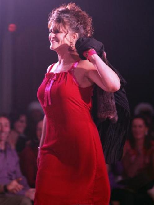 Alison Beaumont struts her stuff on the catwalk at the culmination of last year's American...