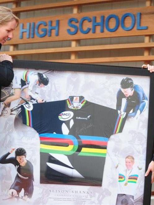 Alison Shanks (left) and Queen's High School South Island Secondary Schools Road Race and Time...
